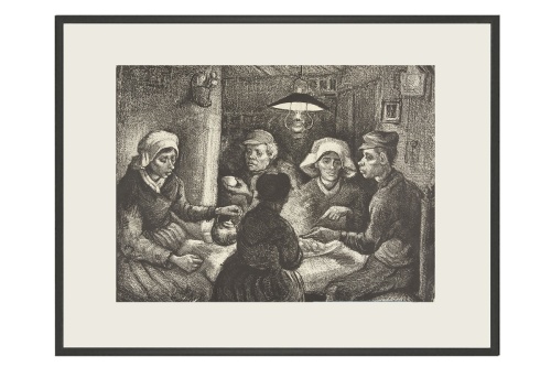 De aardappeleters - Vincent van Gogh litografie
