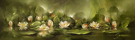 Hoofdafbeelding Waterlelies 200 x 60cm