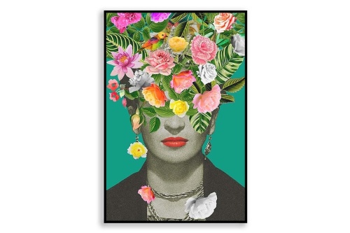 Frida Kahlo flowers art print