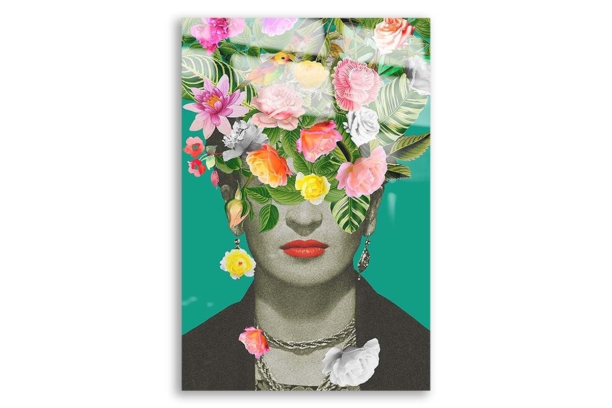 Hoofdafbeelding Frida Kahlo flowers art print