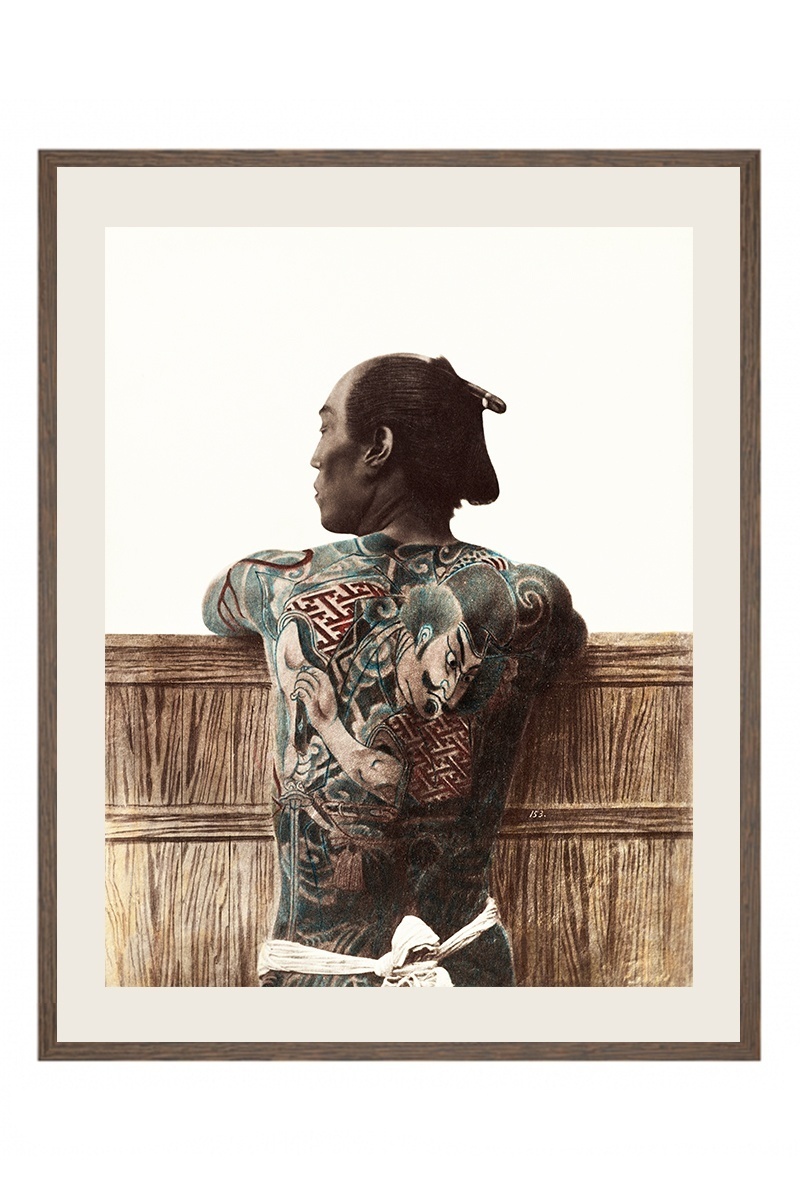 Hoofdafbeelding Man met Japanse tattoo's | Kusakabe Kimbei
