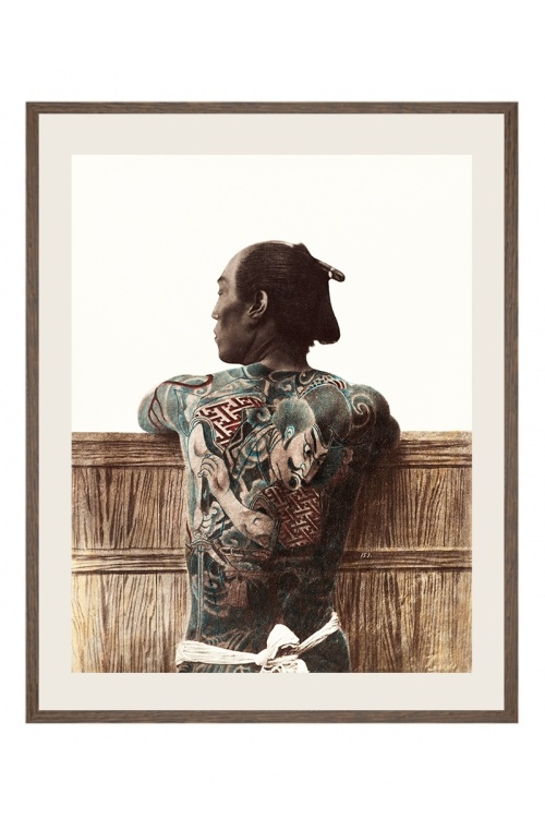 Man met Japanse tattoo's | Kusakabe Kimbei