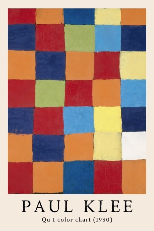 Qu 1 color chart - Paul Klee