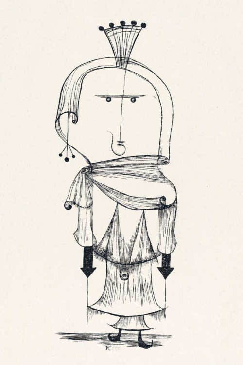 Die Hexe mit dem Kamm - Paul Klee