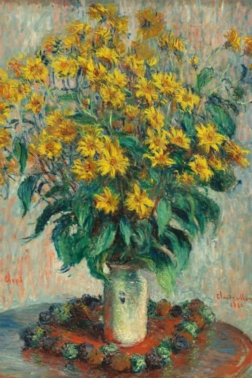 Jerusalem Artichoke Flowers - Claude Monet