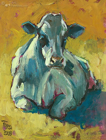 Hoofdafbeelding Liggende koe
