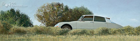Hoofdafbeelding Op de oude Bildtzijldijk, Citroën ID 19b, 1967