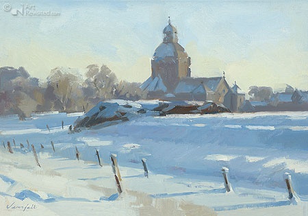 Hoofdafbeelding Sneeuwlandschap met kerk
